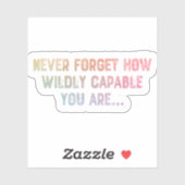 Vergeet nooit hoe willig je bent. sticker (Vel)