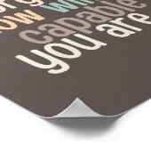 Vergeet nooit hoe willig je in staat bent poster (Hoek)