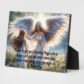 Vergeet nooit je beschermengel plaque fotoplaat (Zijkant)