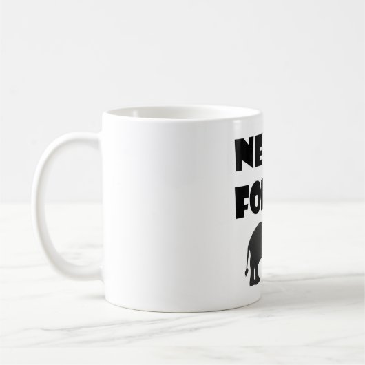 vergeet nooit klassieke mok (Links)