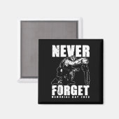 Vergeet nooit Memorial Day 2 Magneet (Voorkant / Achterkant)
