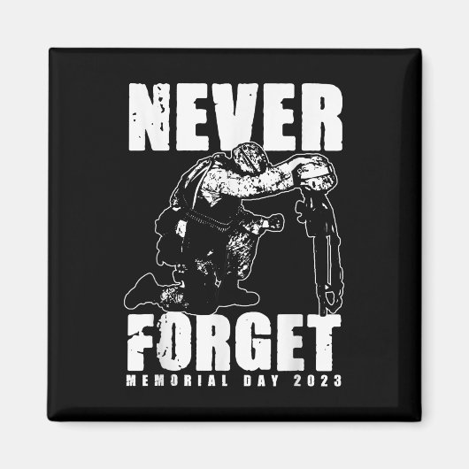 Vergeet nooit Memorial Day 2 Magneet (Voorkant)