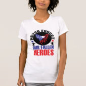 Vergeet nooit onze gestorven Heroes T-shirt (Voorkant)