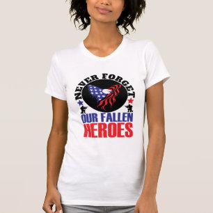 Vergeet nooit onze gestorven Heroes T-shirt