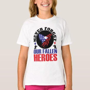 Vergeet nooit onze gestorven Heroes T-shirt