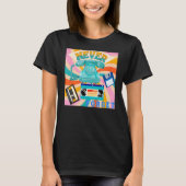Vergeet nooit Oude Telefoons Cassettes VHS Tapes o T-shirt (Voorkant)