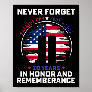Vergeet nooit patriotdag 21 jaar op erewoord en re poster