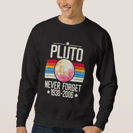 Vergeet nooit Pluto Retro Trui (Voorkant)