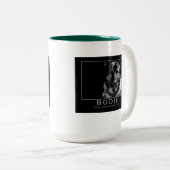 Vergeet nooit tweekleurige koffiemok (Voorkant rechts)