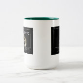 Vergeet nooit tweekleurige koffiemok (Center)