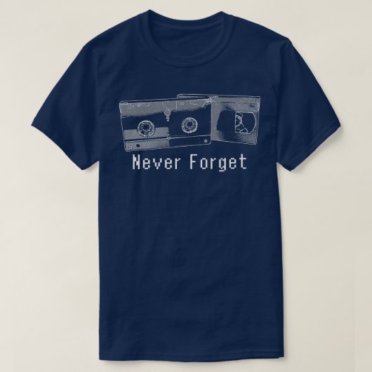 Vergeet nooit VHS T-shirt (Design voorkant)