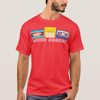 Vergeet nooit VHS Tape Disc Cassette T-shirt
