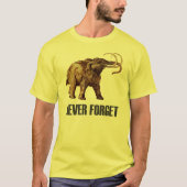 Vergeet nooit Wooly Mammoth T-Shirt (Voorkant)
