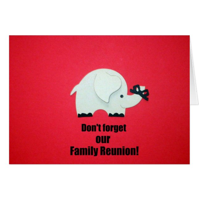 Vergeet onze familiereünie niet! (Voorkant Horizontaal)
