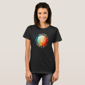 Vergeet Pluto Funny Retro Planet Space Scien nooit T-shirt (Voorkant volledig)