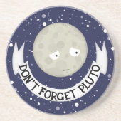 Vergeet Pluto niet Zandsteen Onderzetter (Voorkant)
