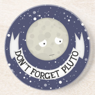 Vergeet Pluto niet Zandsteen Onderzetter