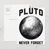 Vergeet Pluto nooit Briefkaart (Voorkant / Achterkant)