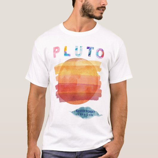 Vergeet Pluto nooit, Pluto Enthusiast T-shirt (Voorkant)