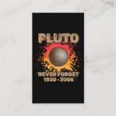 Vergeet Pluto Planet Melkwegwetenschap nooit Visitekaartje (Voorkant)