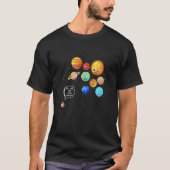 Vergeet Pluto Planet Space Solar System nooit T-shirt (Voorkant)
