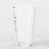 Vergeet Pluto Retro Funny Space nooit, wetenschap Glas (Links)
