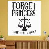 Vergeet Princess Canvas Afdruk (Insitu (Woonkamer))