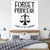 Vergeet Princess Canvas Afdruk (Insitu (Slaapkamer))