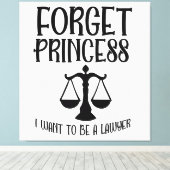 Vergeet Princess Canvas Afdruk (Insitu (Houten vloer))