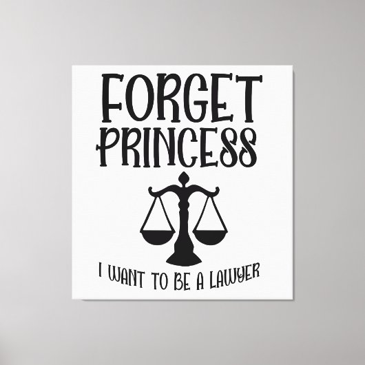 Vergeet Princess Canvas Afdruk (Voorkant)