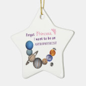 Vergeet prinses - Astrofysicus Keramisch Ornament (Links)
