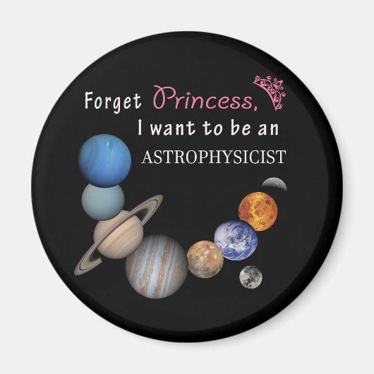 Vergeet Prinses - Astrofysicus Magneet (Voorkant)