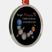Vergeet Prinses - Astrofysicus Metalen Ornament (Rechts)