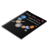 Vergeet Prinses - Astrofysicus Notitieboek (Linkerzijde)