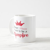 Vergeet prinses dat ik een Vampier wil worden. Koffiemok (Voorkant links)