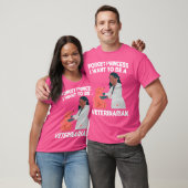 Vergeet prinses Ik wil een dierenarts huisdier doe T-shirt (Unisex)