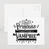 Vergeet Prinses, ik wil een vampier zijn Briefkaart (Voorkant / Achterkant)