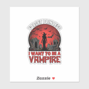 Vergeet Prinses Wil Zyn Vampier Halloween_1 Sticker