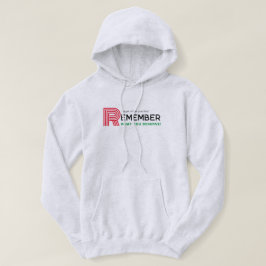 Vergeet Quote Red Black Green Grey Mannen niet Hoodie