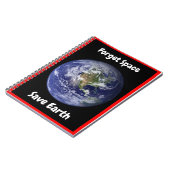 Vergeet Ruimte sparen Aarde. Notitieboek (Linkerzijde)