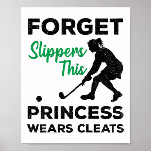 Vergeet sloffen deze prinses draagt ijshockeyschoe poster