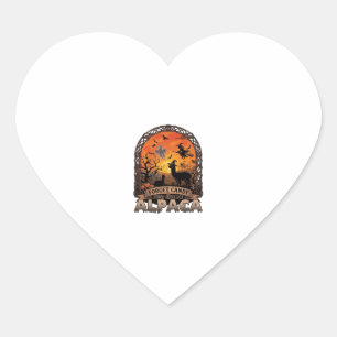 Vergeet Snoep Geef Me Alpaca Halloween Geest W Hart Sticker