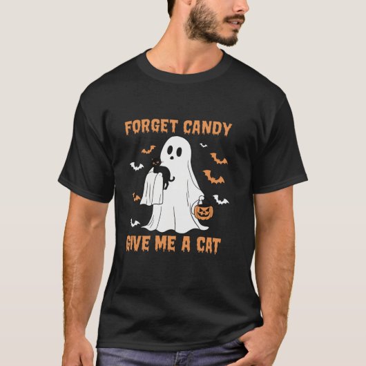 Vergeet Snoep Geef me een Cat T-Shirt (Voorkant)