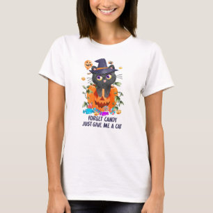 Vergeet Snoep, geef me een poes T-shirt