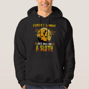 Vergeet Snoep geef me gewoon een luie heks bezemma Hoodie