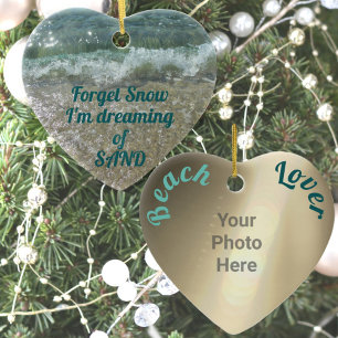 Vergeet Snow Dreaming van Zand Beach Keramisch Ornament