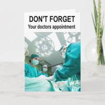 Vergeet uw doktersafspraak niet.