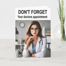 Vergeet uw doktersafspraak niet. kaart
