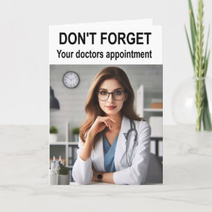 Vergeet uw doktersafspraak niet. kaart