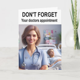Vergeet uw doktersafspraak niet. kaart